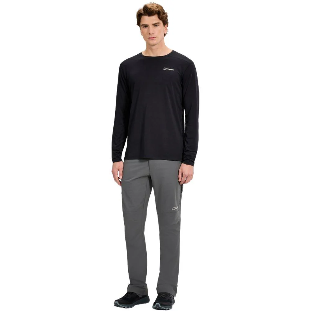 Berghaus Men's Delta Long Sleeve Tech Tee (Black) - Image 5