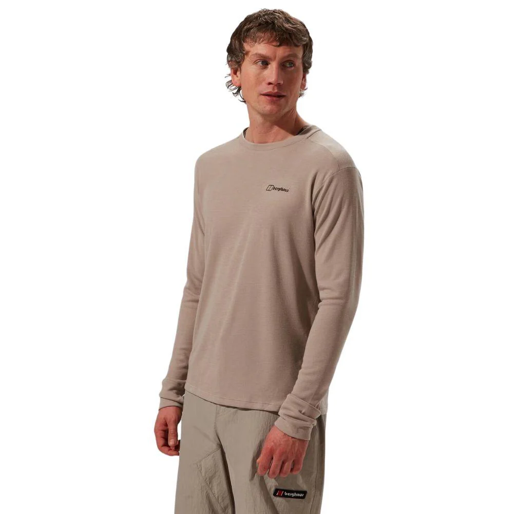Berghaus Men's Ivyhill Crew Top (Light Grey) - Image 4