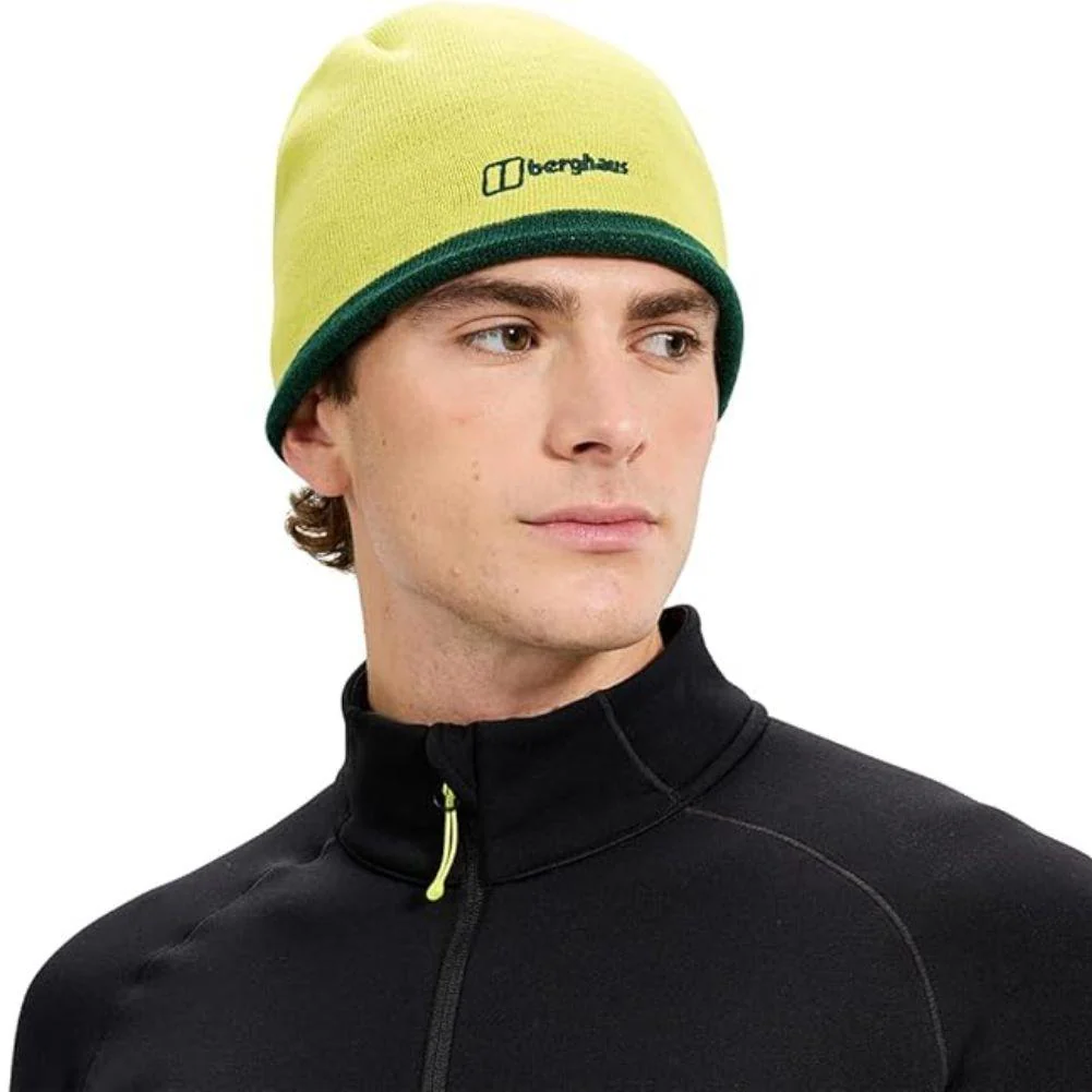 Berghaus Unisex Blocks Reversible Beanie (Green/Yellow)