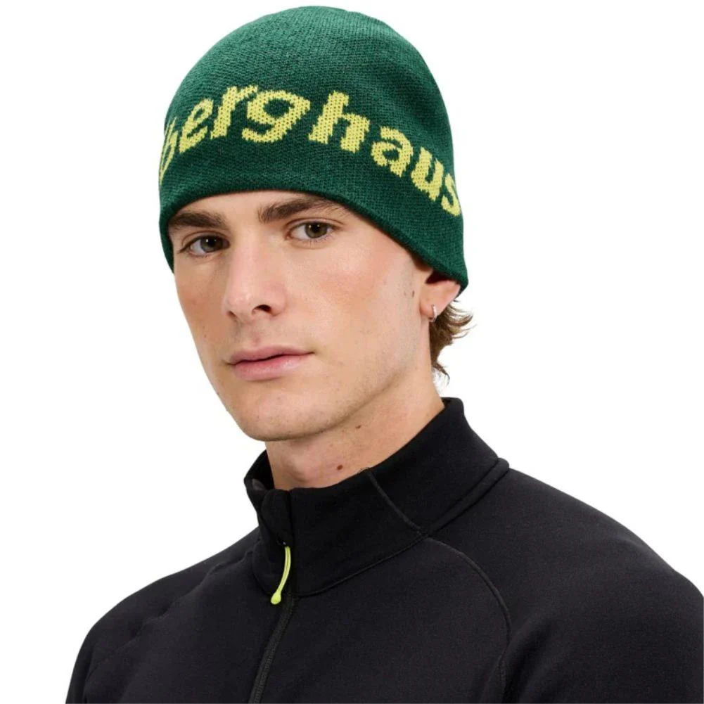 Berghaus Unisex Blocks Reversible Beanie (Green/Yellow) - Image 2