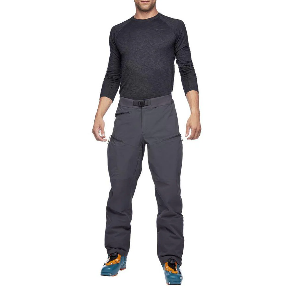 Black Diamond Dawn Patrol Hybrid Snow Sports Pants (Carbon) - Image 7