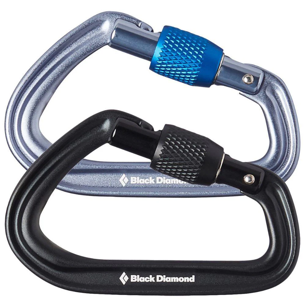 Black Diamond Hotforge Screwgate Carabiner (Grey) - Image 2