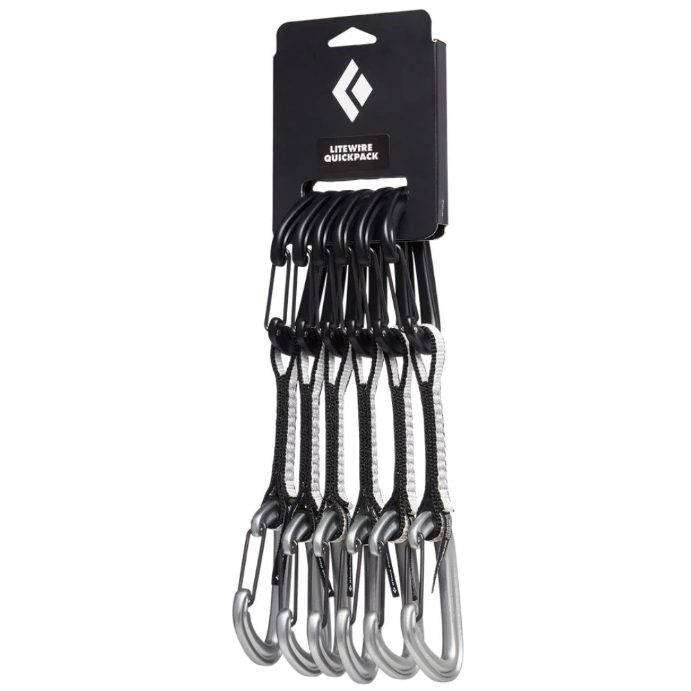 Black Diamond Litewire Quickpack - 12cm - Pack of 6 Quickdraws