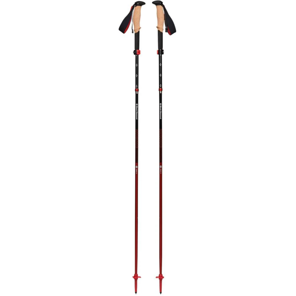 Black Diamond Pursuit FLZ Trekking Poles - M/L Grip Size (Black/Octane) - Image 2