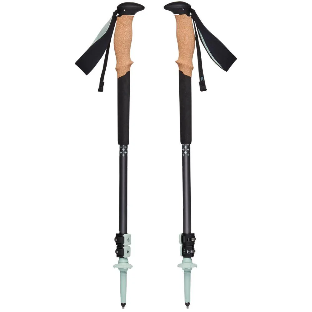 Black Diamond Pursuit Trekking Poles S/M Grip 100-125cm (Charcoal/Foam Green)