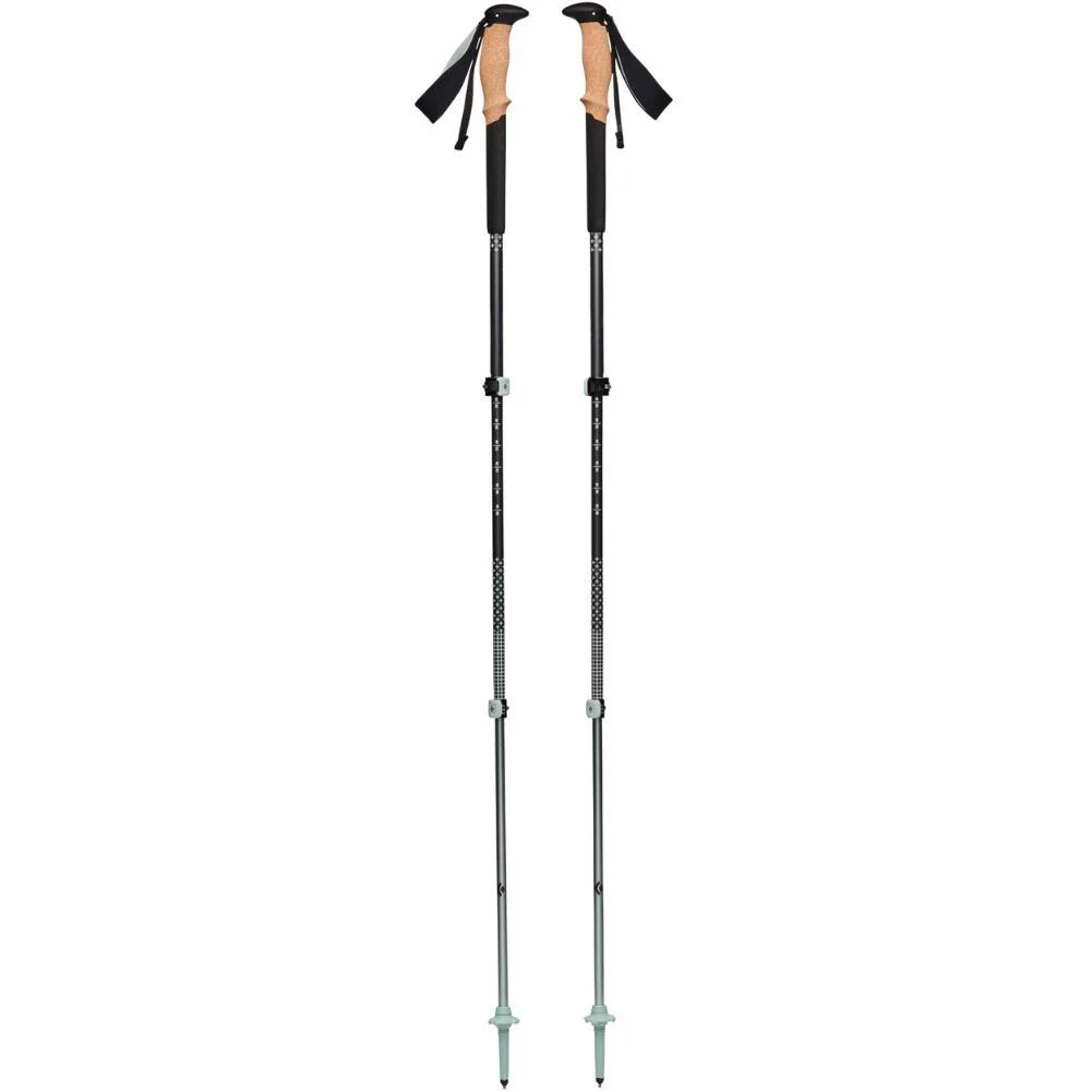 Black Diamond Pursuit Trekking Poles S/M Grip 100-125cm (Charcoal/Foam Green) - Image 2