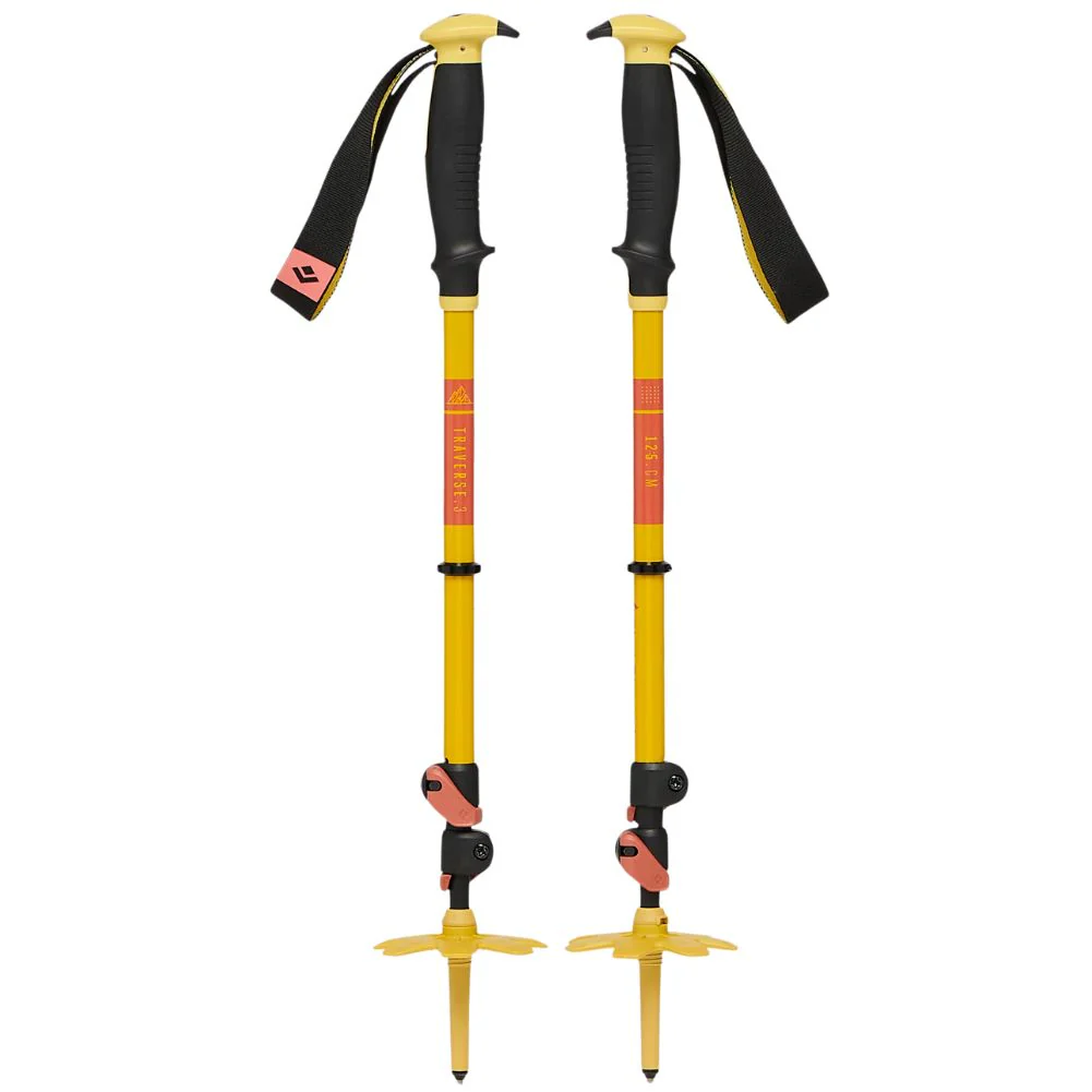 Black Diamond Traverse 3 Ski Poles - 125cm (Sulphur Green)