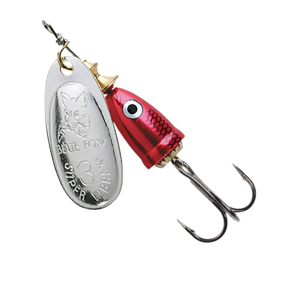 Blue Fox Vibrax Shad Fishing Spinner Lure (Red Shad) - Image 2