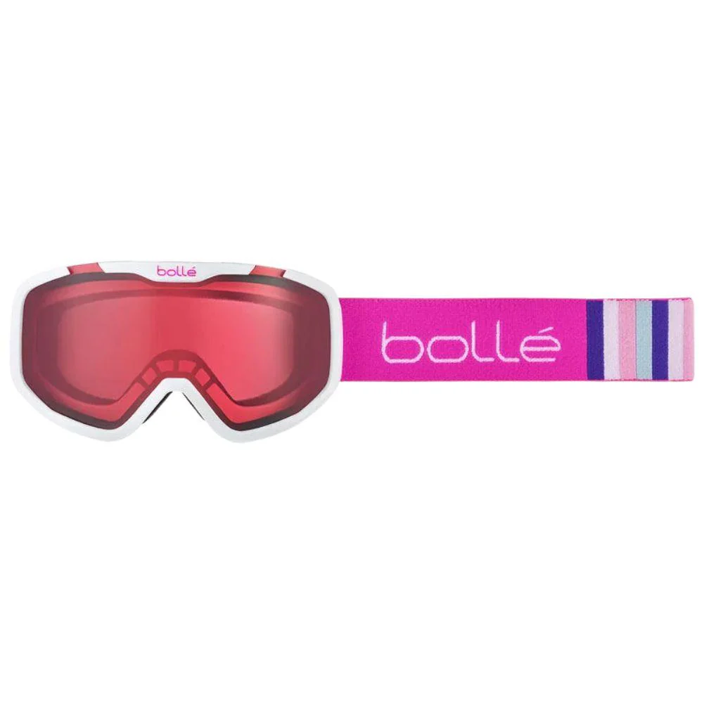 Bollé Junior Rocket Ski Goggles (White/Pink Matte/Vermillon) - Cat 2 - Image 2