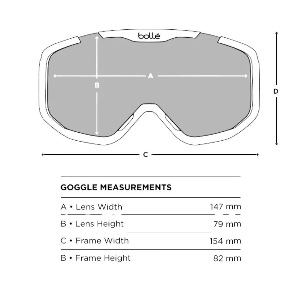 Bollé Junior Rocket Ski Goggles (White/Pink Matte/Vermillon) - Cat 2 - Image 4