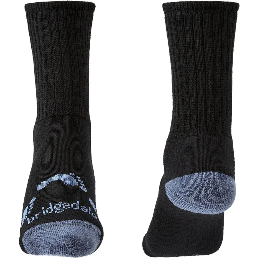 Bridgedale Hike All Season Junior Merino Comfort Boot Socks (Black) - Image 2