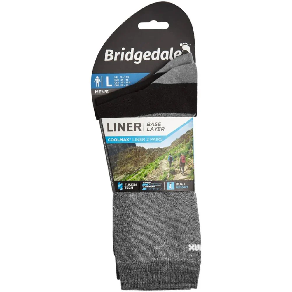 Bridgedale Men's Base Layer Coolmax Liner Twin Pack - Image 5