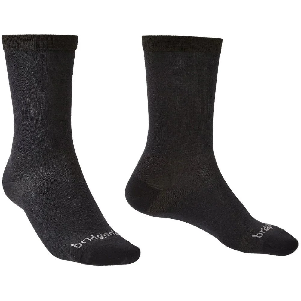 Bridgedale Men's Base Layer Coolmax Liner Twin Pack (Black)