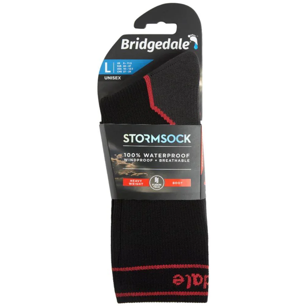 Bridgedale StormSock Heavyweight Waterproof Boot Sock (Black) - Image 4
