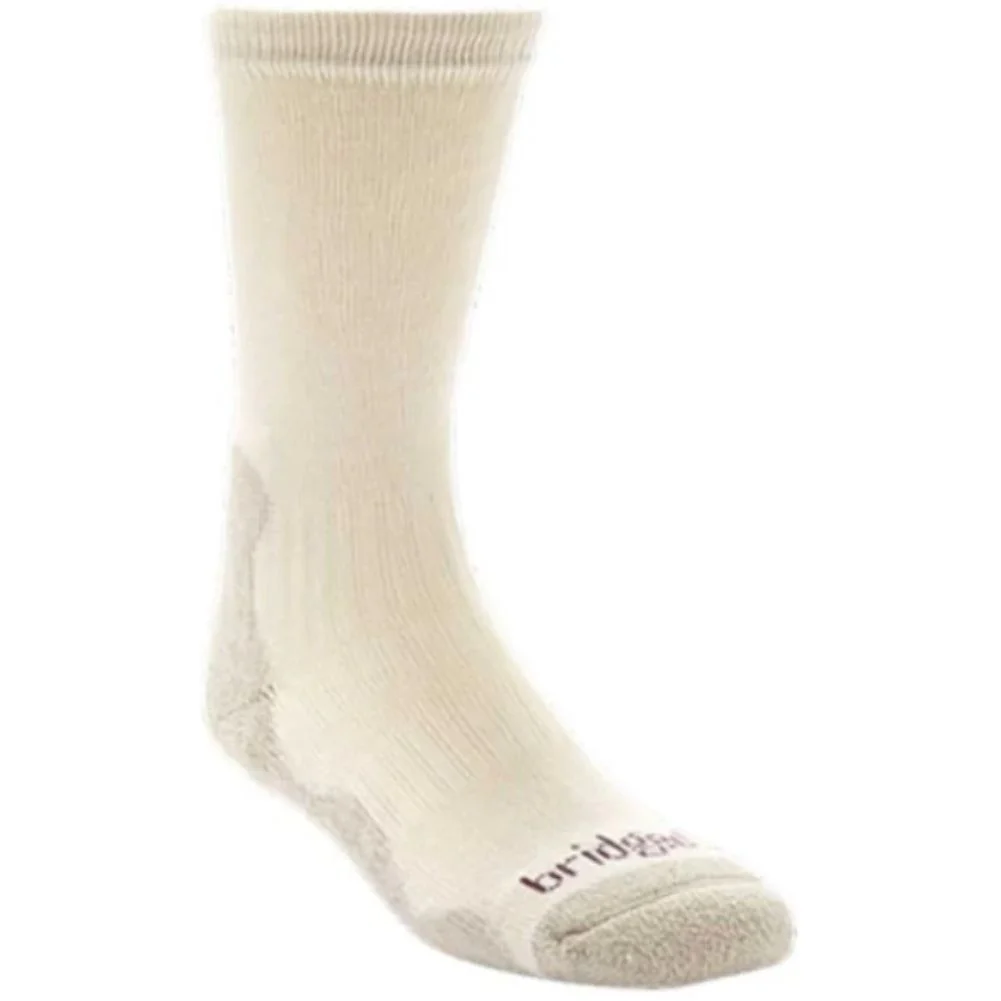 Bridgedale Women's Bamboo Midweight Crew Socks (Natural Stone)