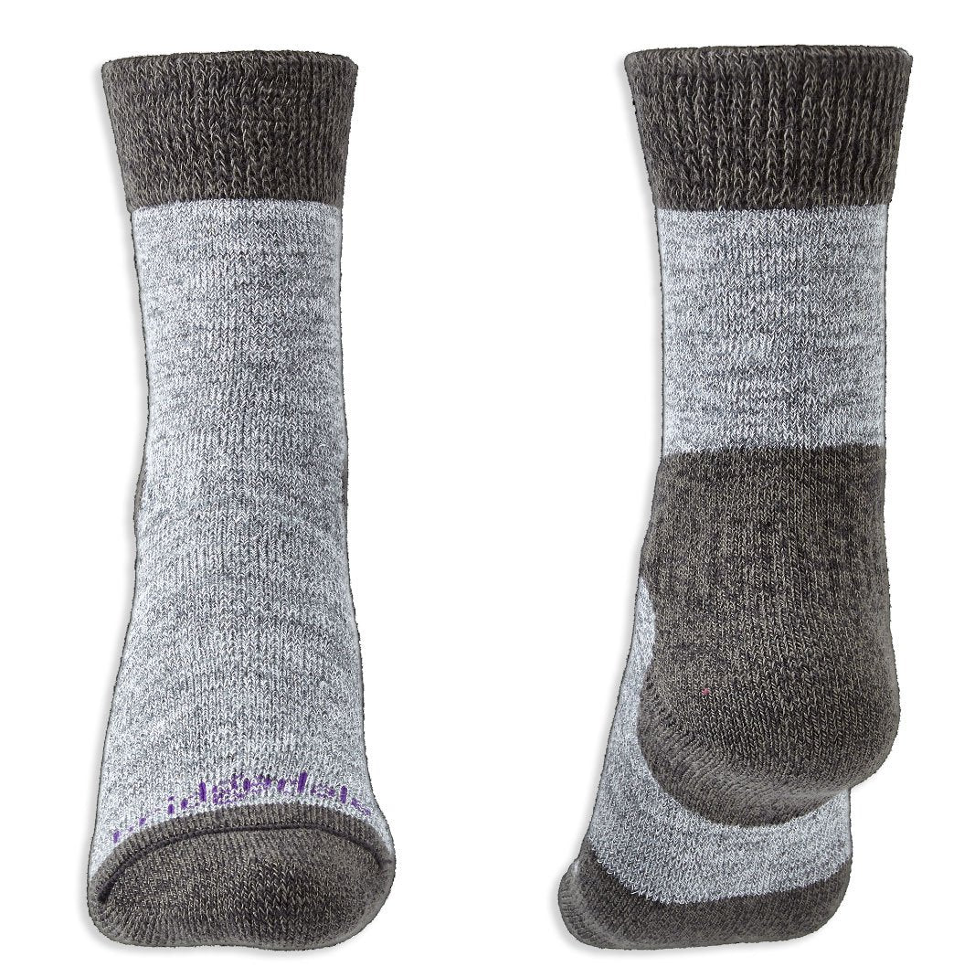 Bridgedale Women's Explorer Heavyweight Merino Comfort Socks (Grey) - Image 2