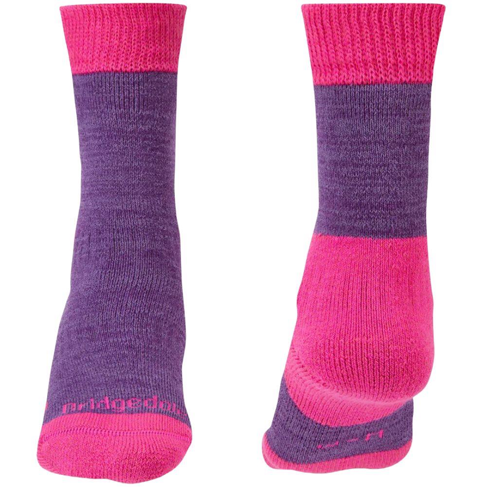 Bridgedale Women's Heavyweight Merino Comfort Boot Socks (Purple Marl) - Image 2