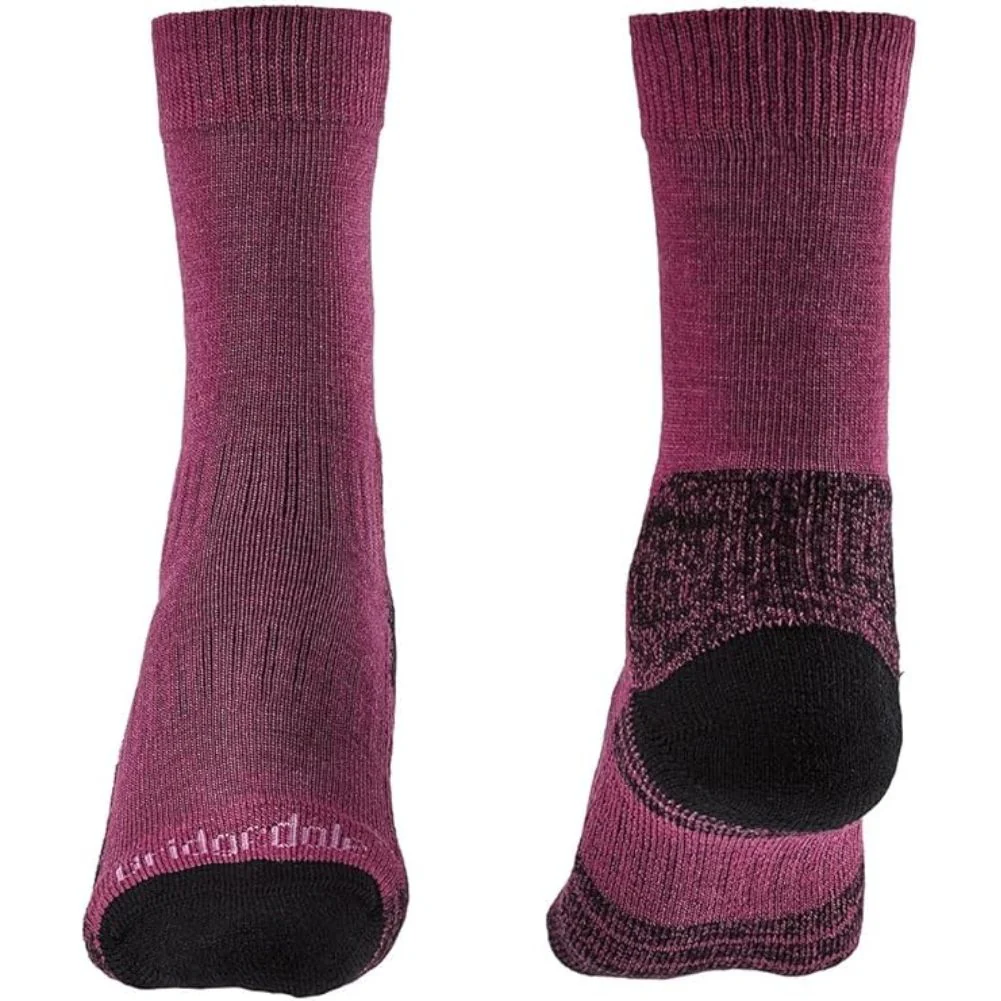 Bridgedale Women's Hike Lightweight Merino Performance Boot Socks (Berry) - Image 2