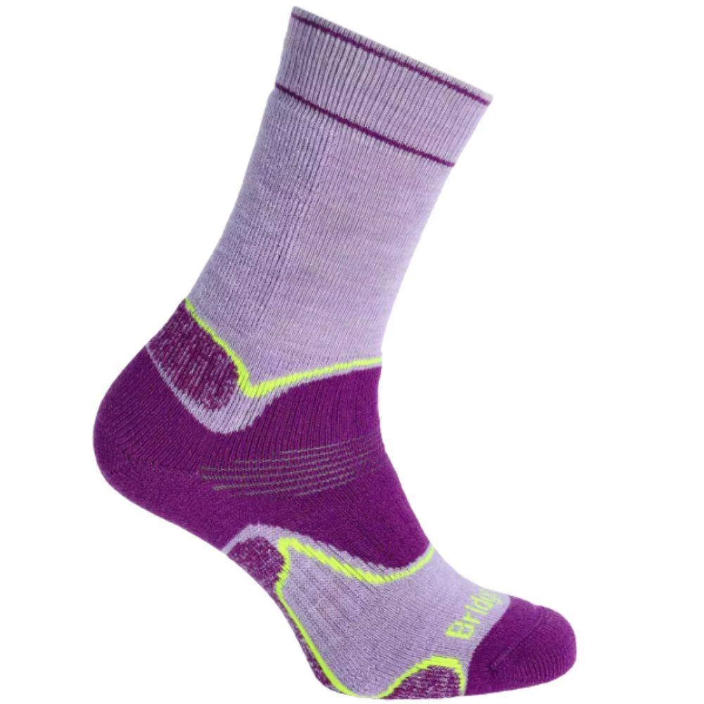 Bridgedale Women's Hike Midweight Merino Boot Socks (Lilac/Purple) - Image 6