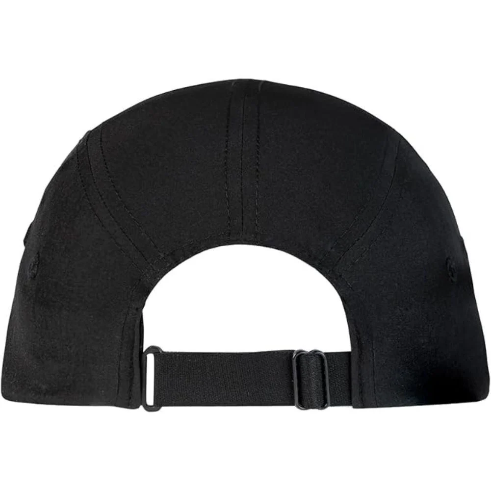 Buff 5 Panel Go Cap (Solid Black) - Image 2
