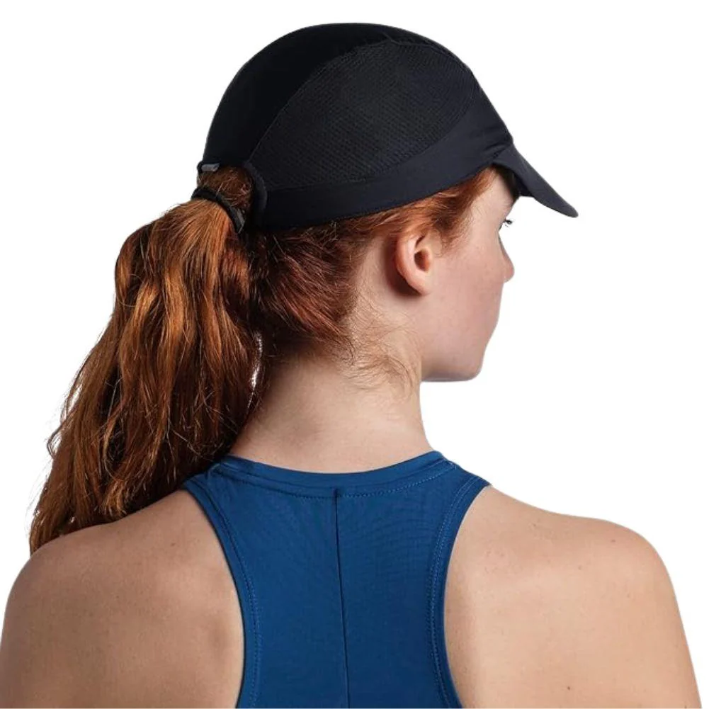 Buff 5 Panel Go Cap (Solid Black) - Image 4