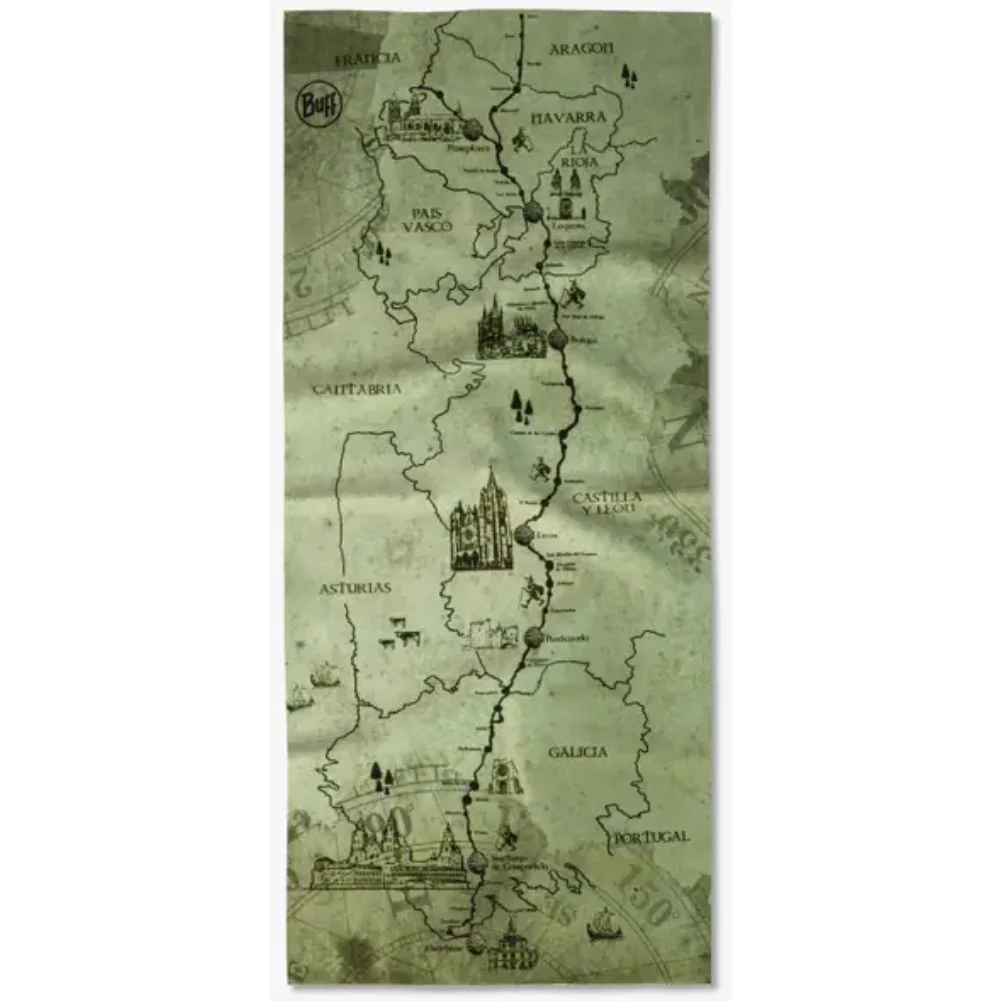 Buff Camino de Santiago CoolNet UV Neckwear (Frances Green) - Image 2