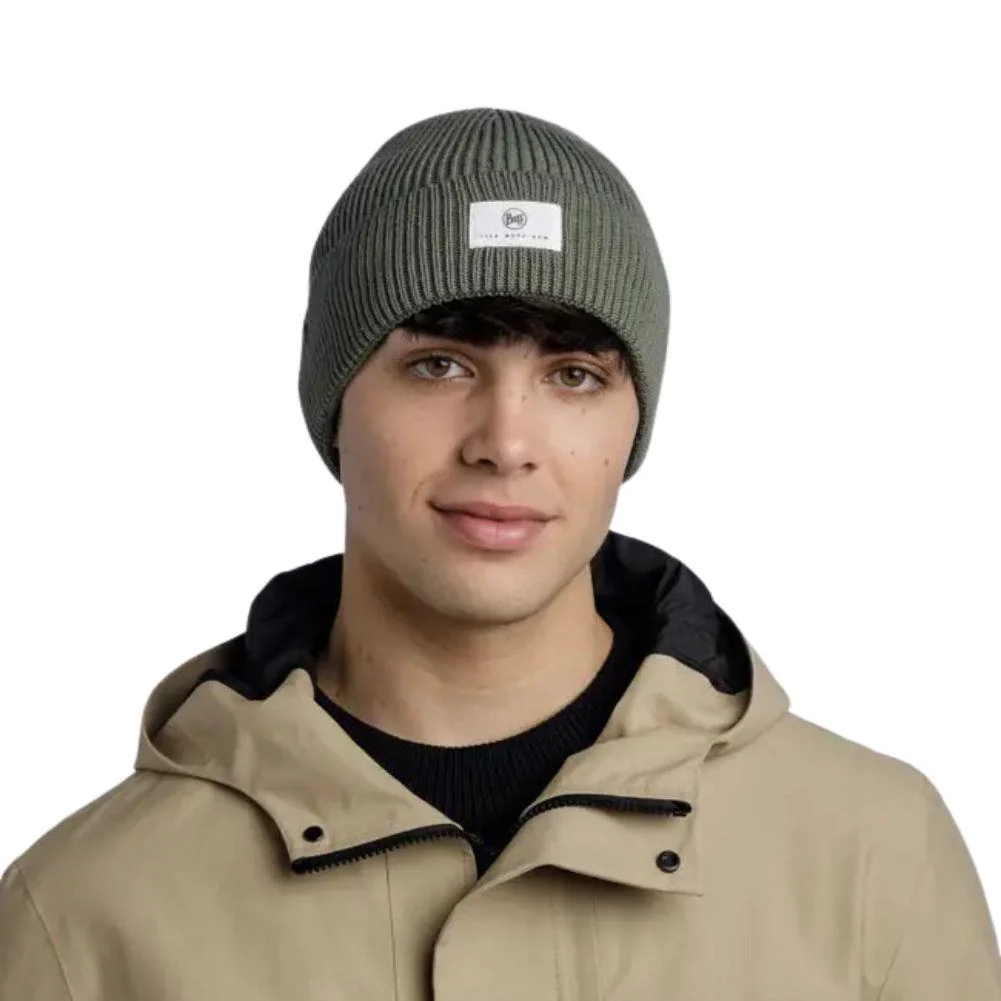Buff Knitted Beanie Drisk (Silversage) - Image 3