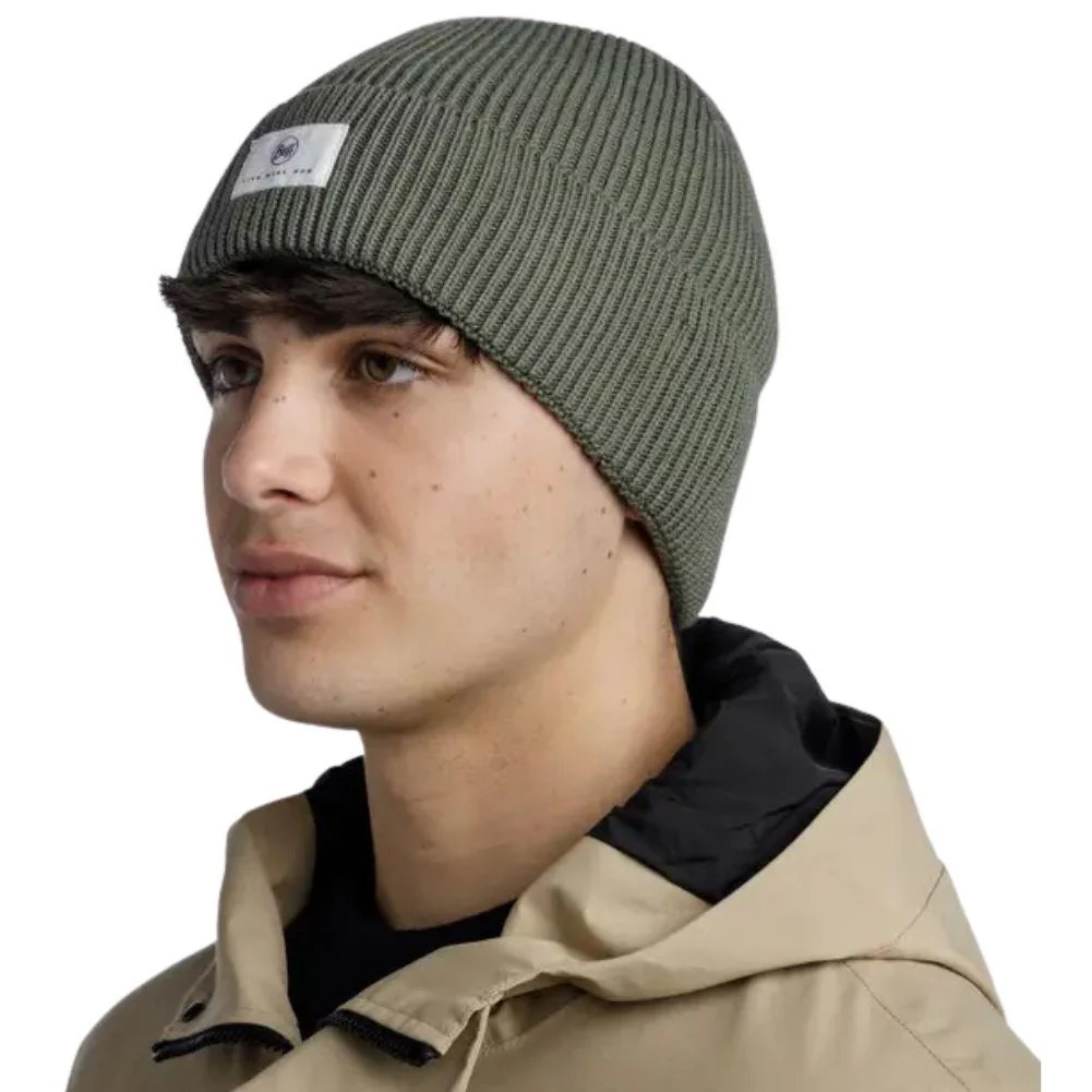Buff Knitted Beanie Drisk (Silversage) - Image 4