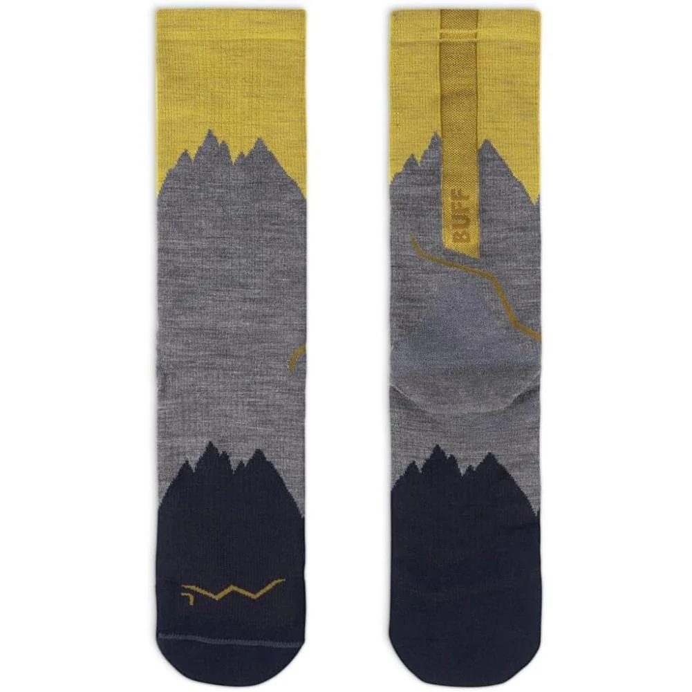 Buff LW Merino Wool Crew Socks (Grey) - Image 3