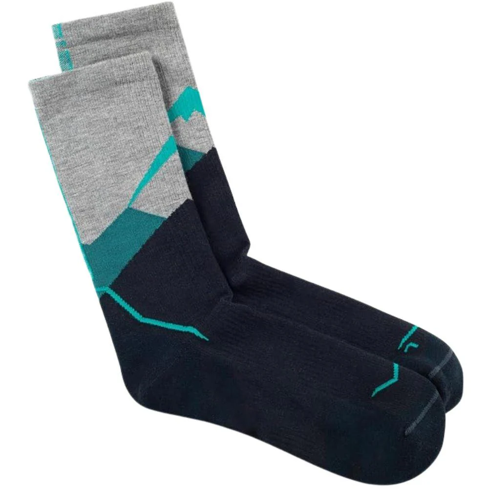 Buff LW Merino Wool Crew Socks (Teal) - Image 2
