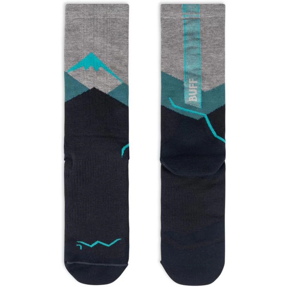 Buff LW Merino Wool Crew Socks (Teal) - Image 3
