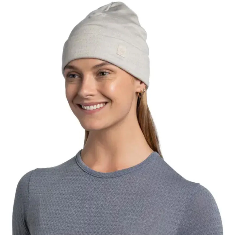 Buff Merino Heavyweight Beanie Solid (Cloud) - Image 3
