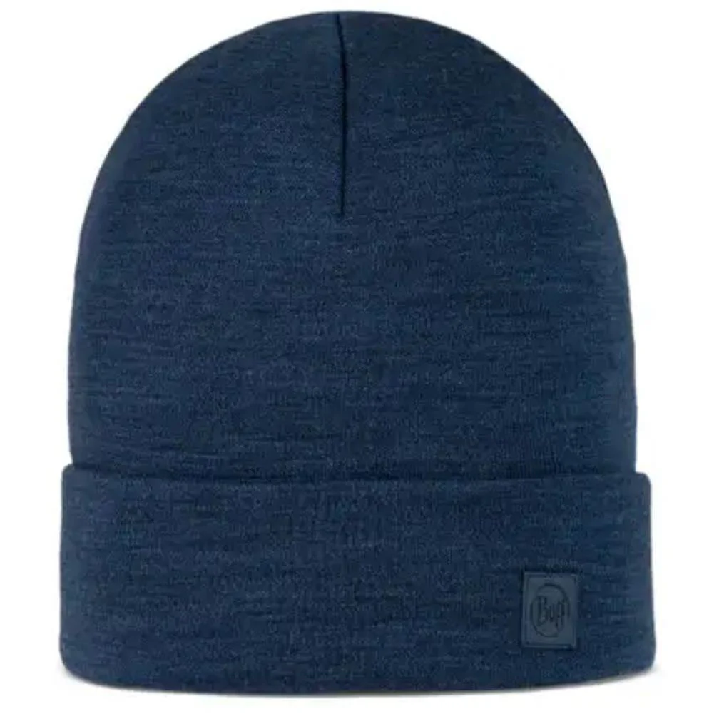 Buff Merino Heavyweight Beanie Solid (Night Blue)