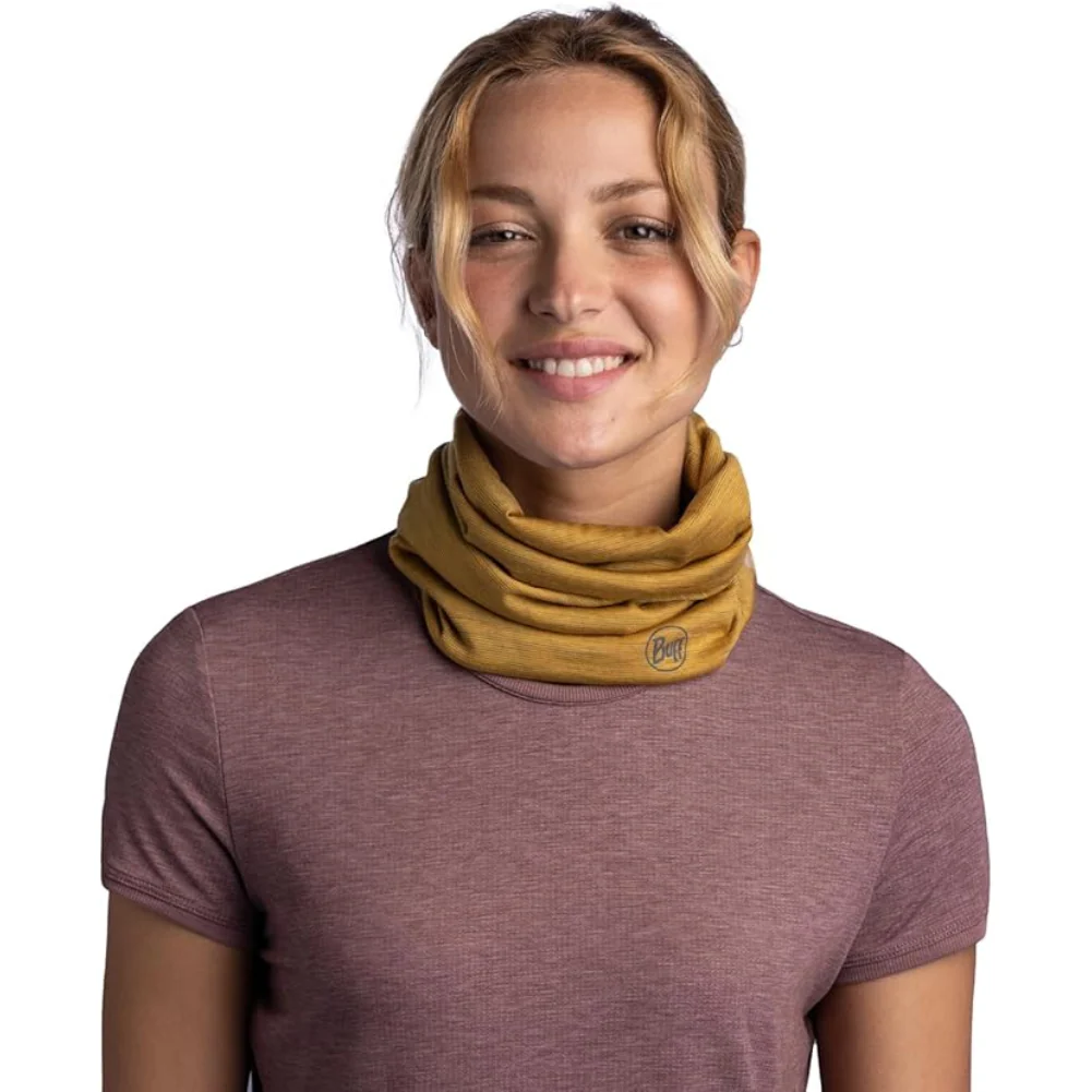 Buff Merino Lightweight Neckwear Multistripes (Maize) - Image 4