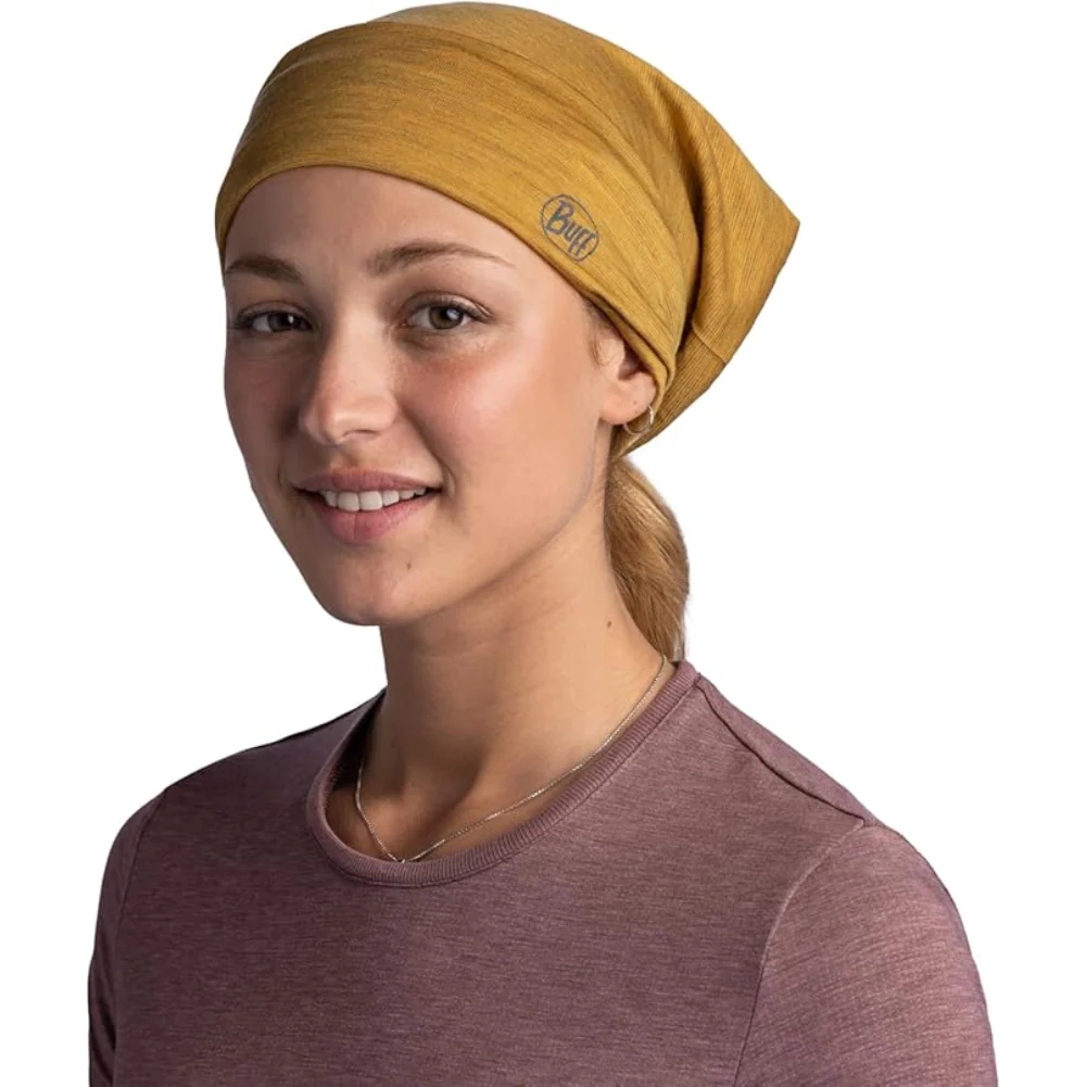 Buff Merino Lightweight Neckwear Multistripes (Maize) - Image 5