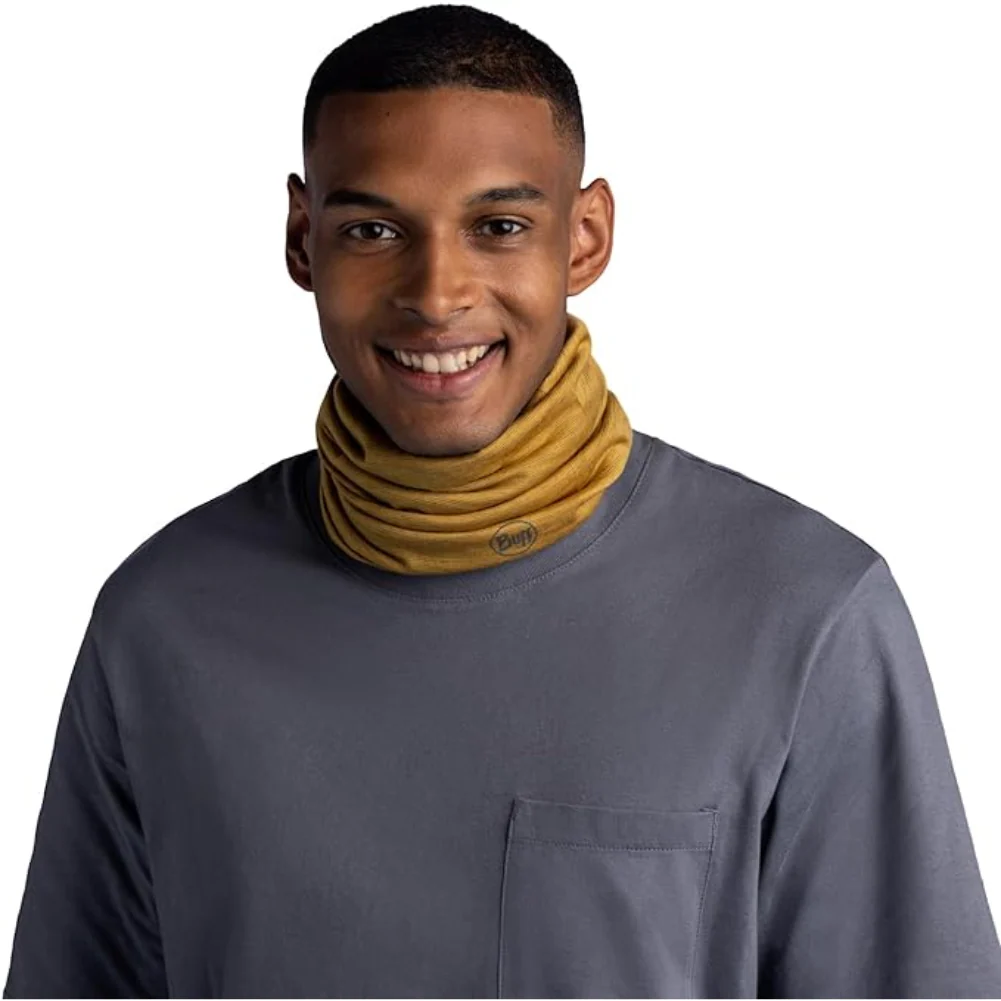Buff Merino Lightweight Neckwear Multistripes (Maize) - Image 6