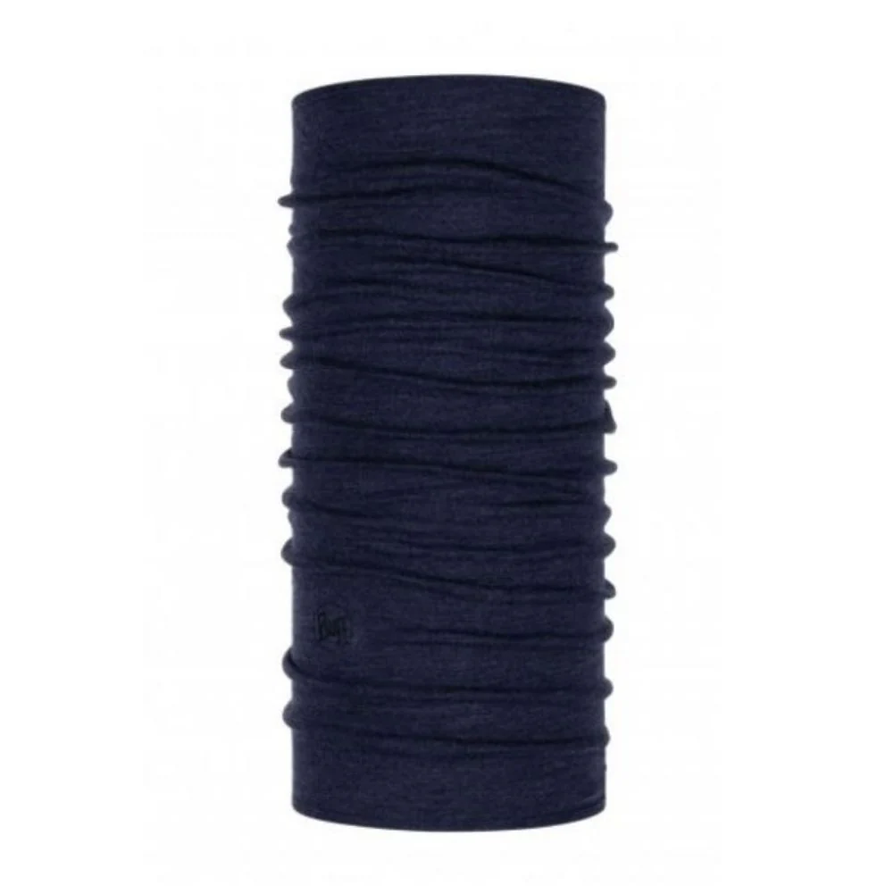 Buff Midweight Merino Wool Neckwarmer/Facecover ( Melange - Night Blue)