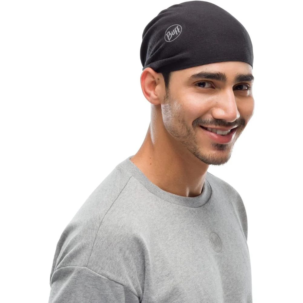 Buff ThermoNet Neckwarmer Face Cover (Solid Black) - Image 4