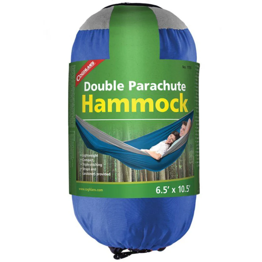 Coghlan Double Parachute Hammock (Blue/Grey)