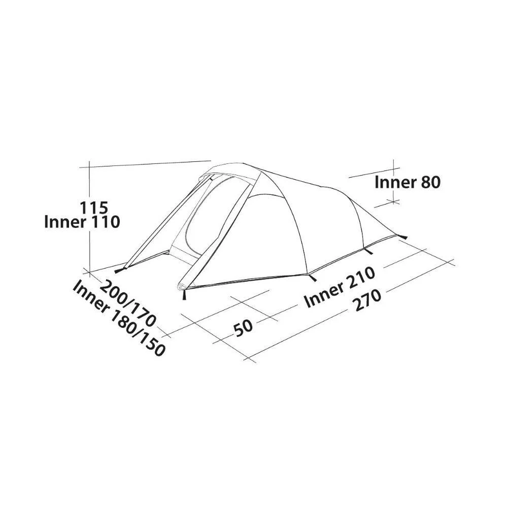 Easy Camp Energy 300 Tent - 3 Man Tent (Rustic Green) - Image 6