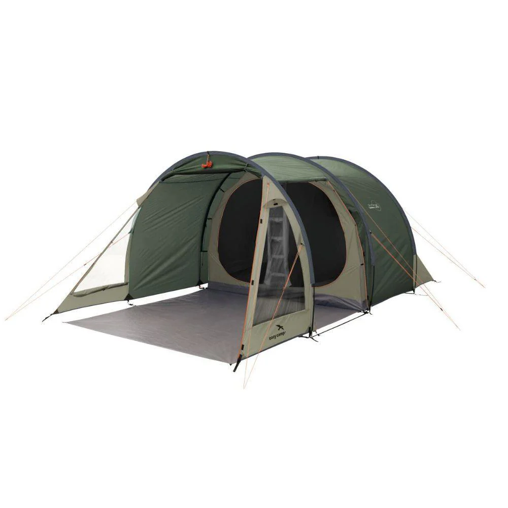 Easy Camp Galaxy 400 Tent - 4 Man Tunnel Tent (Rustic Green)