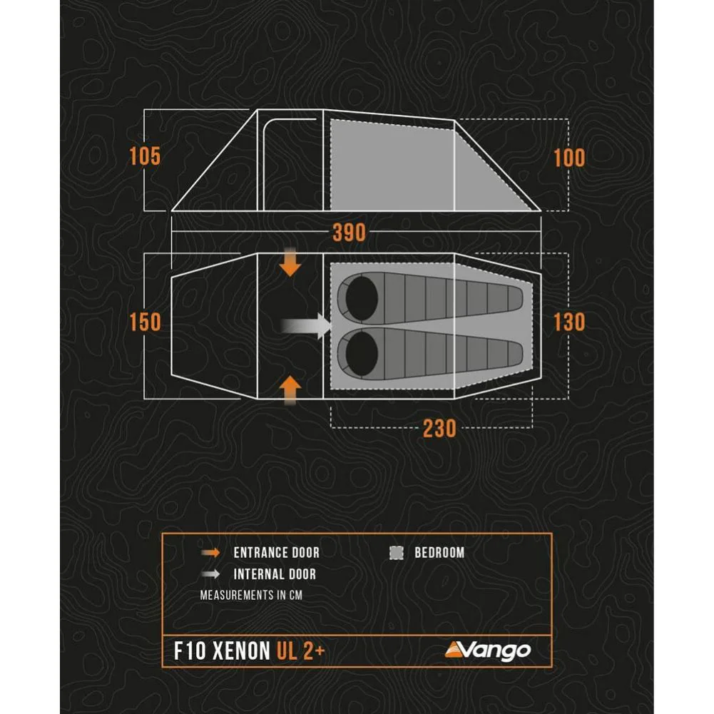 Force Ten (F10) Xenon UL 2 Plus Tent - 2 Man Lightweight Tent - Image 2