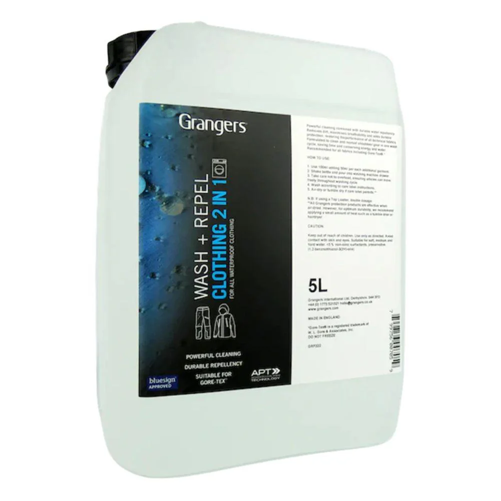Grangers Wash + Repel 5 Litre Clothing 2 in 1 Wash In