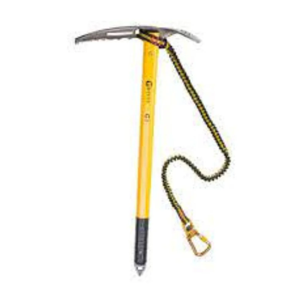 Grivel G1 Plus Ice Axe With Spring Leash - Yellow
