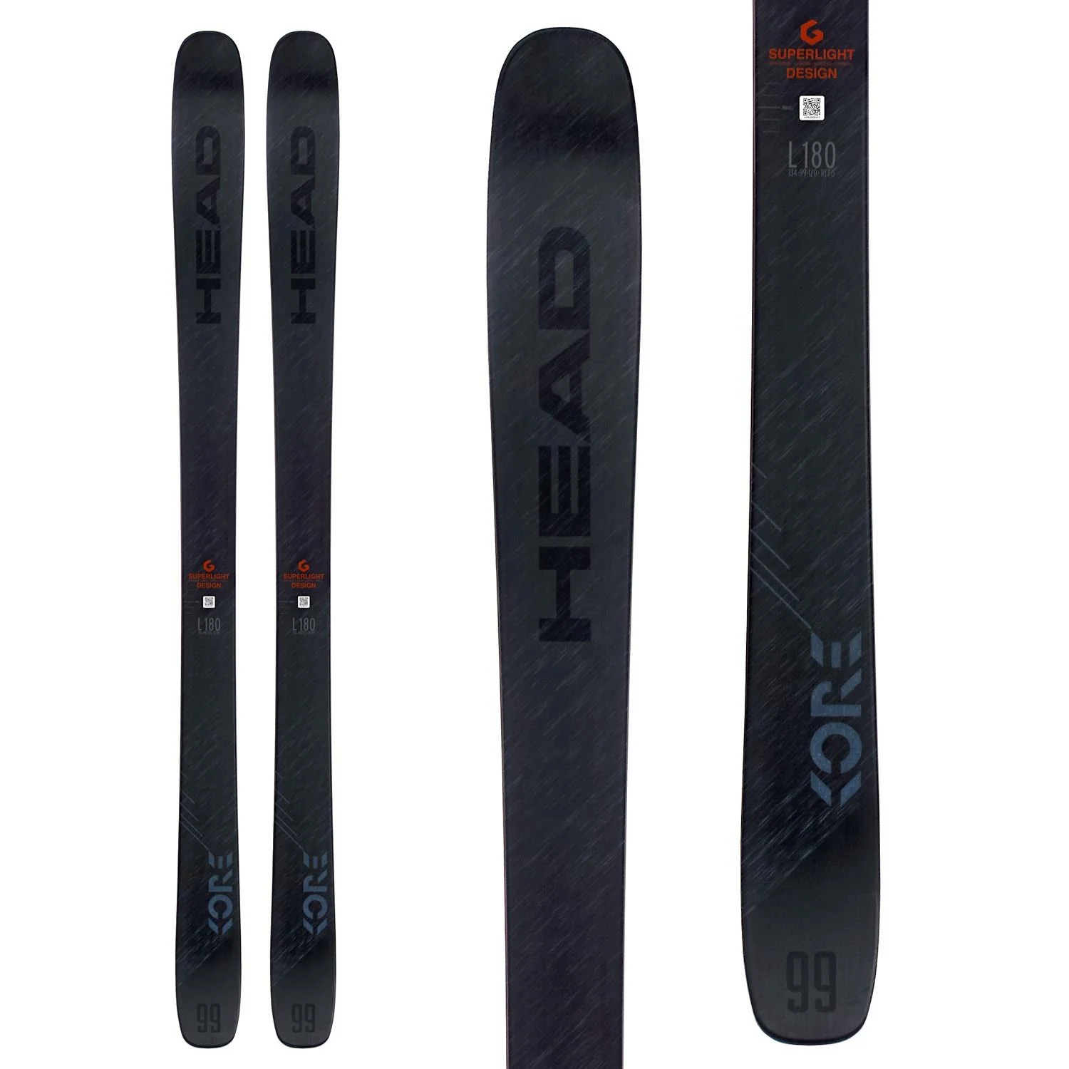Head Men's Kore 99 Skis + Look NX 12 GW B110 Ski Bindings Ski Package- 180cm