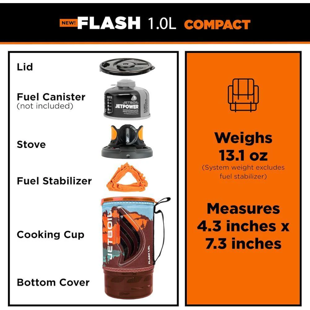 Jetboil Flash 1.0L Fast Boil System (Carbon) - Image 15