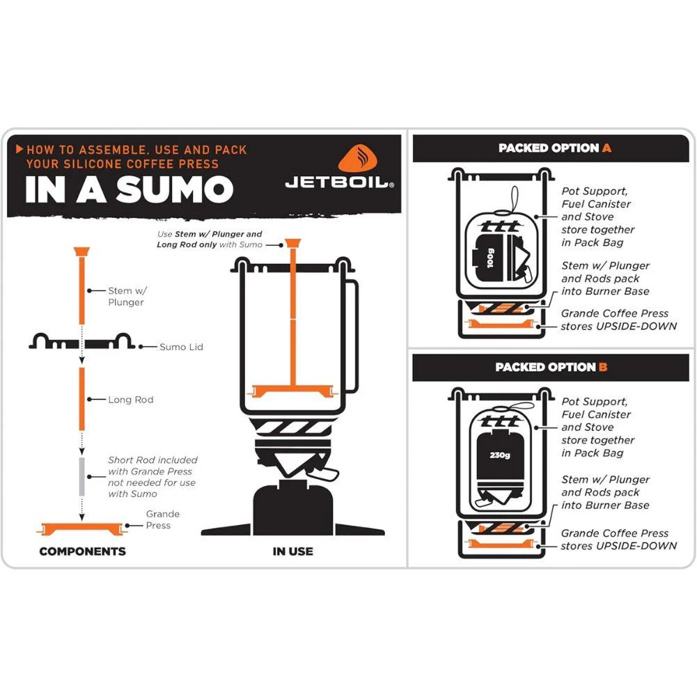 Jetboil Grande Silicone Coffee Press - Image 7