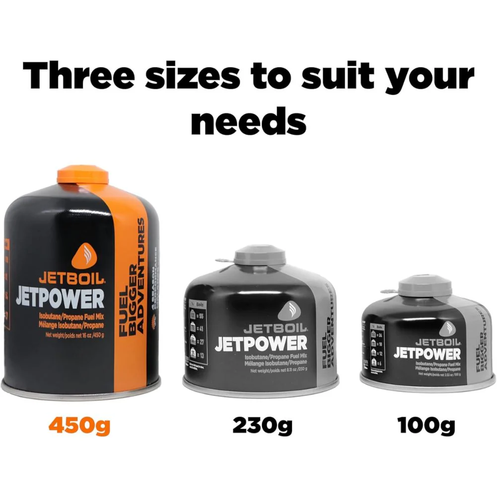 Jetboil Jetpower 450g All Season Gas Canister - Image 2