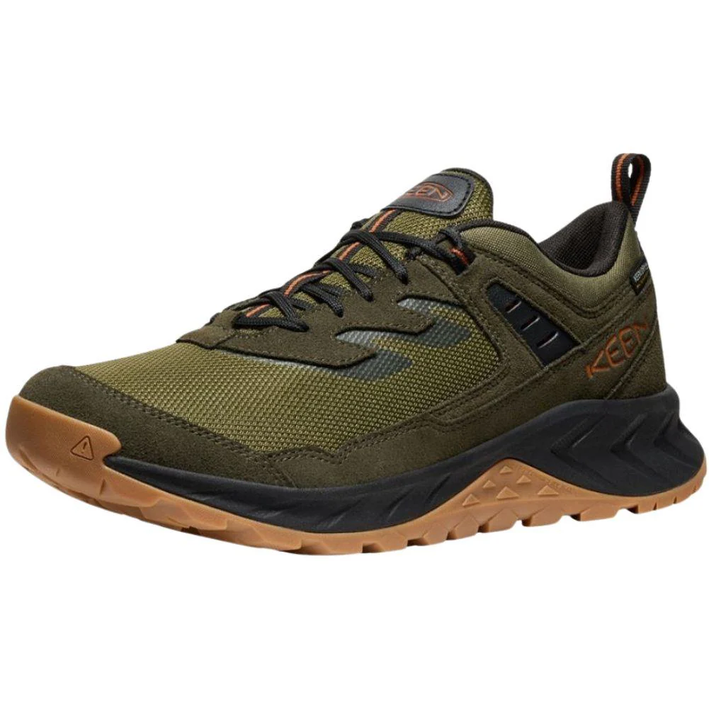 Keen Men’s Hightrail Waterproof Hiking Shoe (Winter Moss/Gold Flame) - Image 4