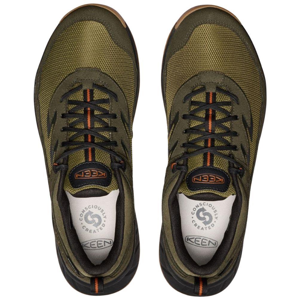 Keen Men’s Hightrail Waterproof Hiking Shoe (Winter Moss/Gold Flame) - Image 7
